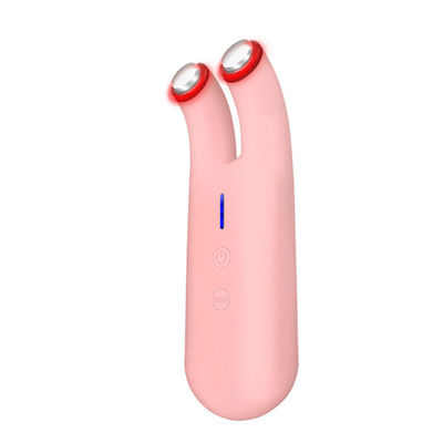 White Pink 95g DC 3.7V 3.5W RF EMS Facial Beauty Massager